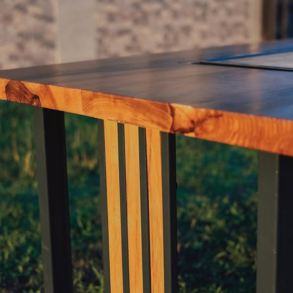 Walnut Grill Table - Image 8