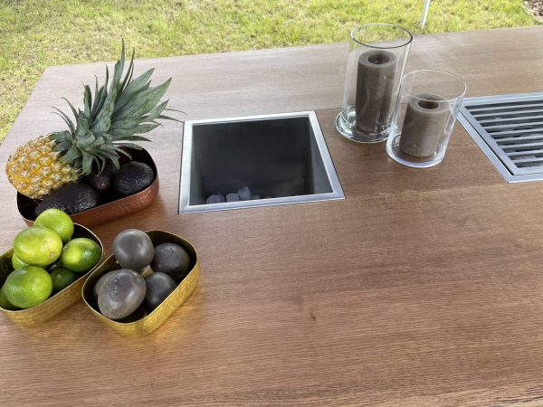 Walnut Grill Table Ice & Flame - Image 3